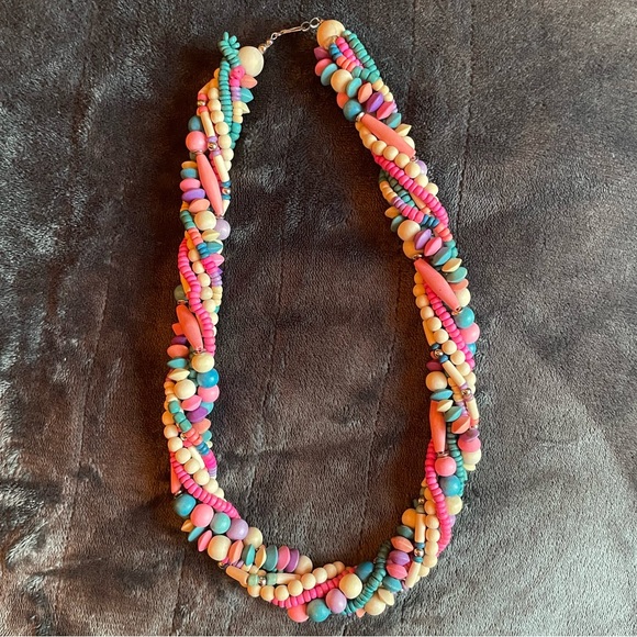 Vintage Rainbow “Candy” Chunky Necklace - Picture 3 of 10